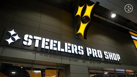 Steeler pro shop - The Season Ticket Holder of the Game program. One-time 20% off discount code for the Steelers Pro Shop online during the 2022 season. 2022 commemorative season ticket. One (1) complimentary Steelers Yearbook. Present your annual benefits email to redeem in-store at a Steelers Pro Shop location on non-game days. 1.